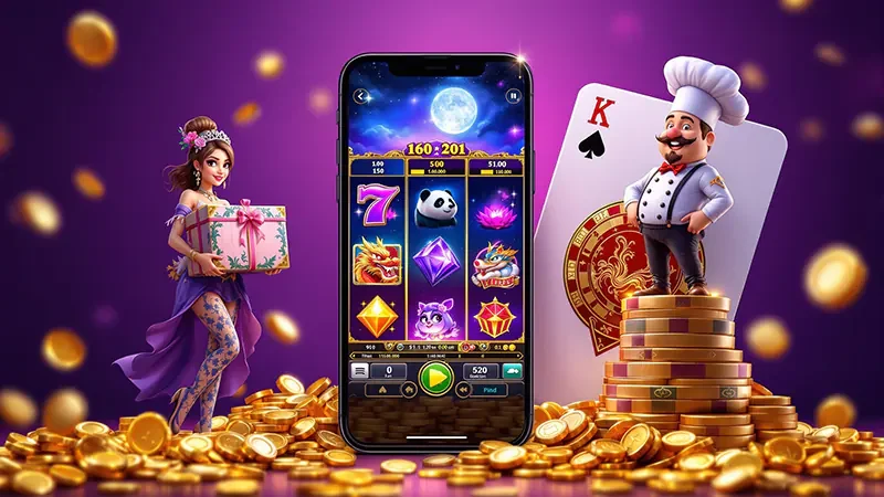 เกมสล็อตที่แสดงรีลและสัญลักษณ์พิเศษสำหรับการสำรวจเกม