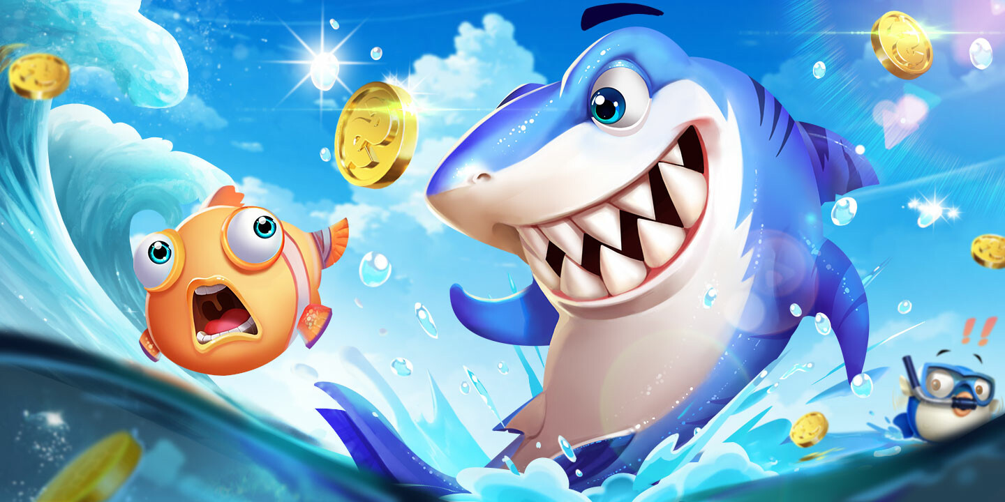 หน้าจอเกมยิงปลาของ dk7 สำหรับเลือกเป้าหมายและปรับกำลังยิง